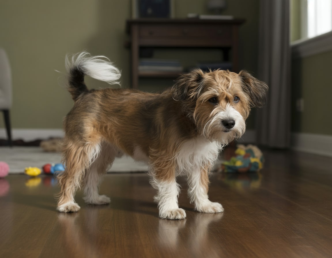 dog cries when i leave image