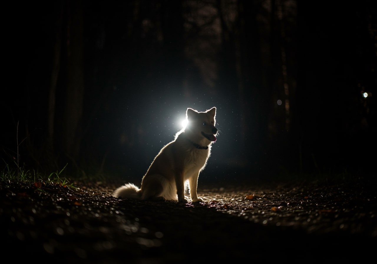 dog separation anxiety at night image