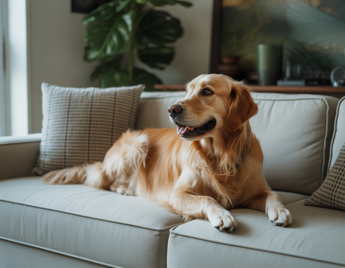 golden retriever separation anxiety image