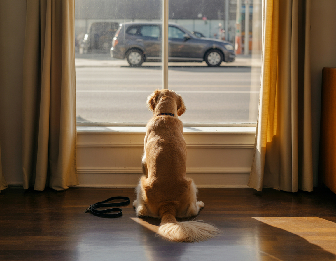 golden retriever separation anxiety image