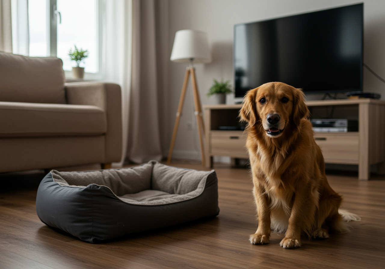 golden retriever separation anxiety hero image