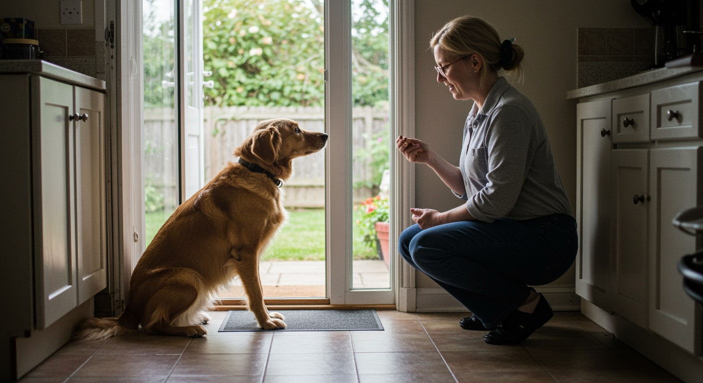 how to get dog to stop using bathroom in house image