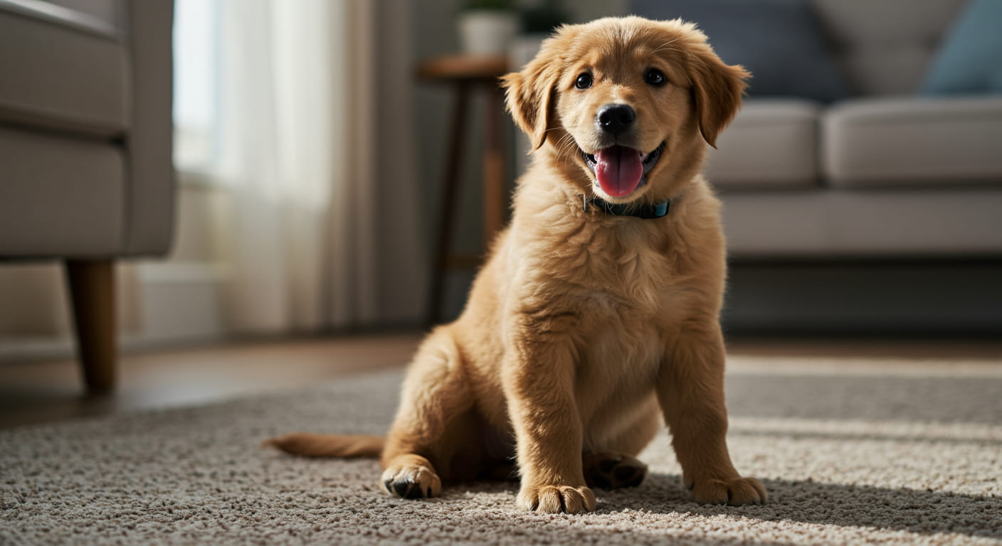 how to make a puppy calm down image