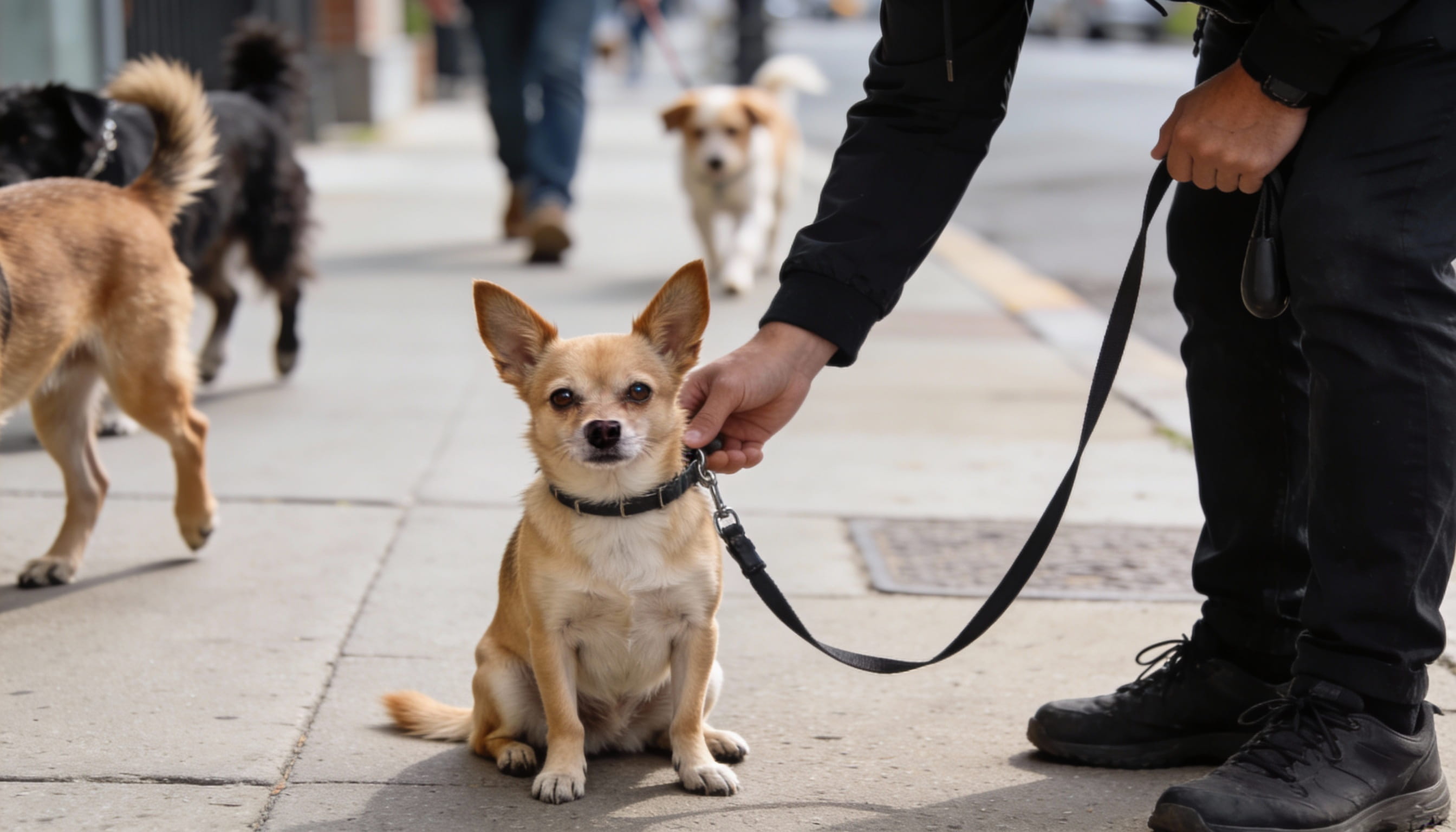 how to stop my dog from barking at other dogs image