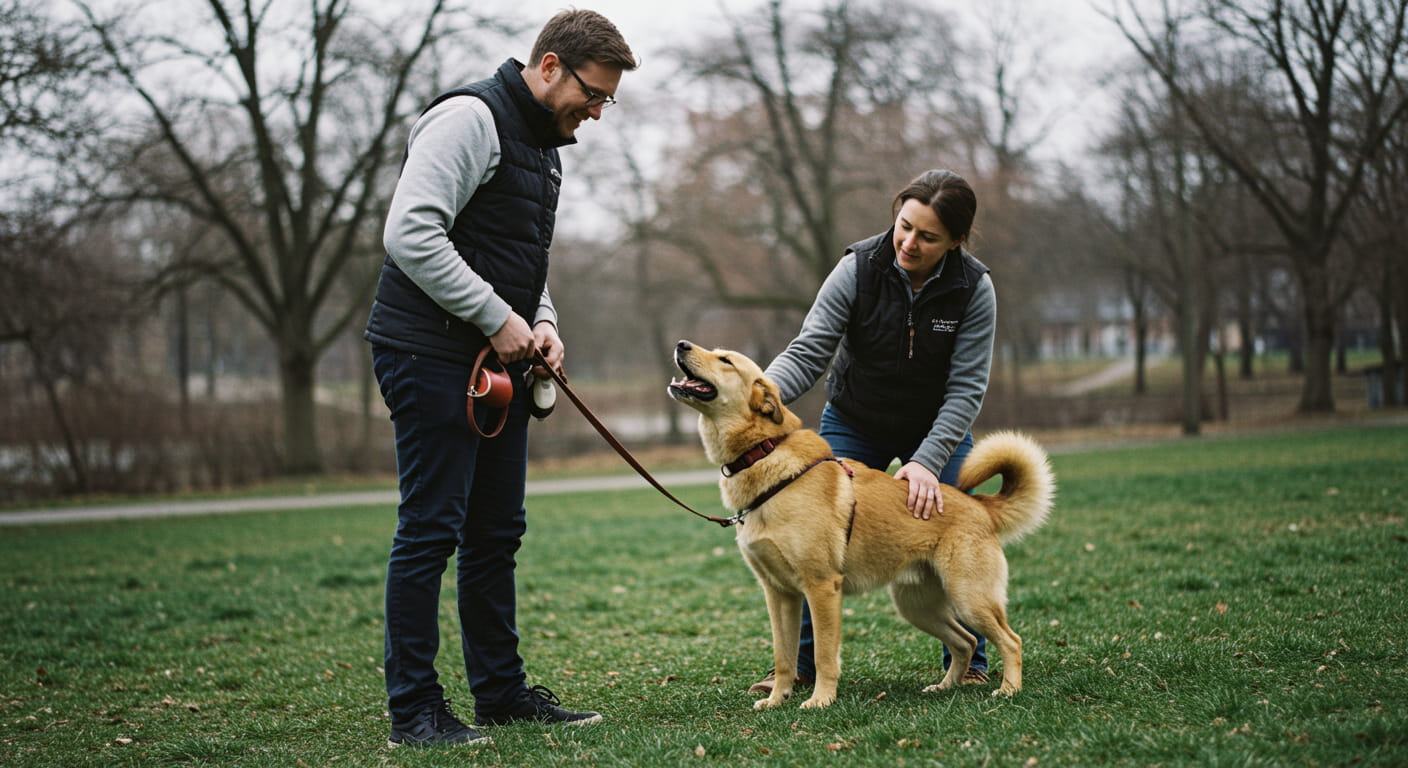 how to stop my dog from barking at other dogs hero image