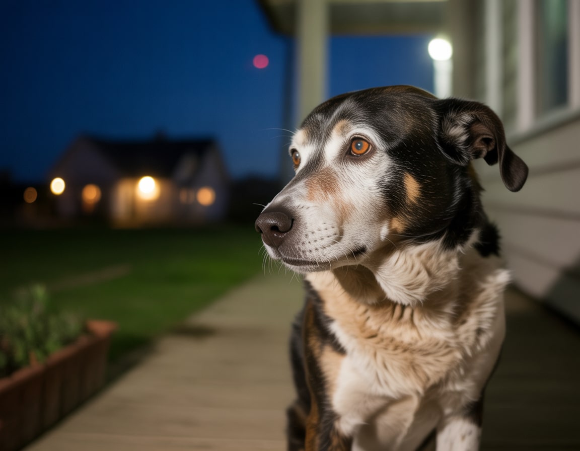 senior dog separation anxiety image